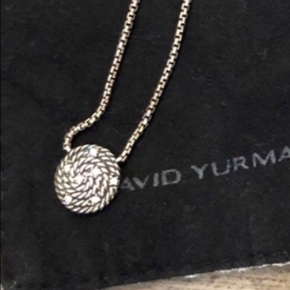 Sold David Yurman cable coil pendant w/diamonds - Picture 8 of 8